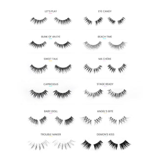 Shelve the 12 - Natural False Eyelashes Bundle Pack